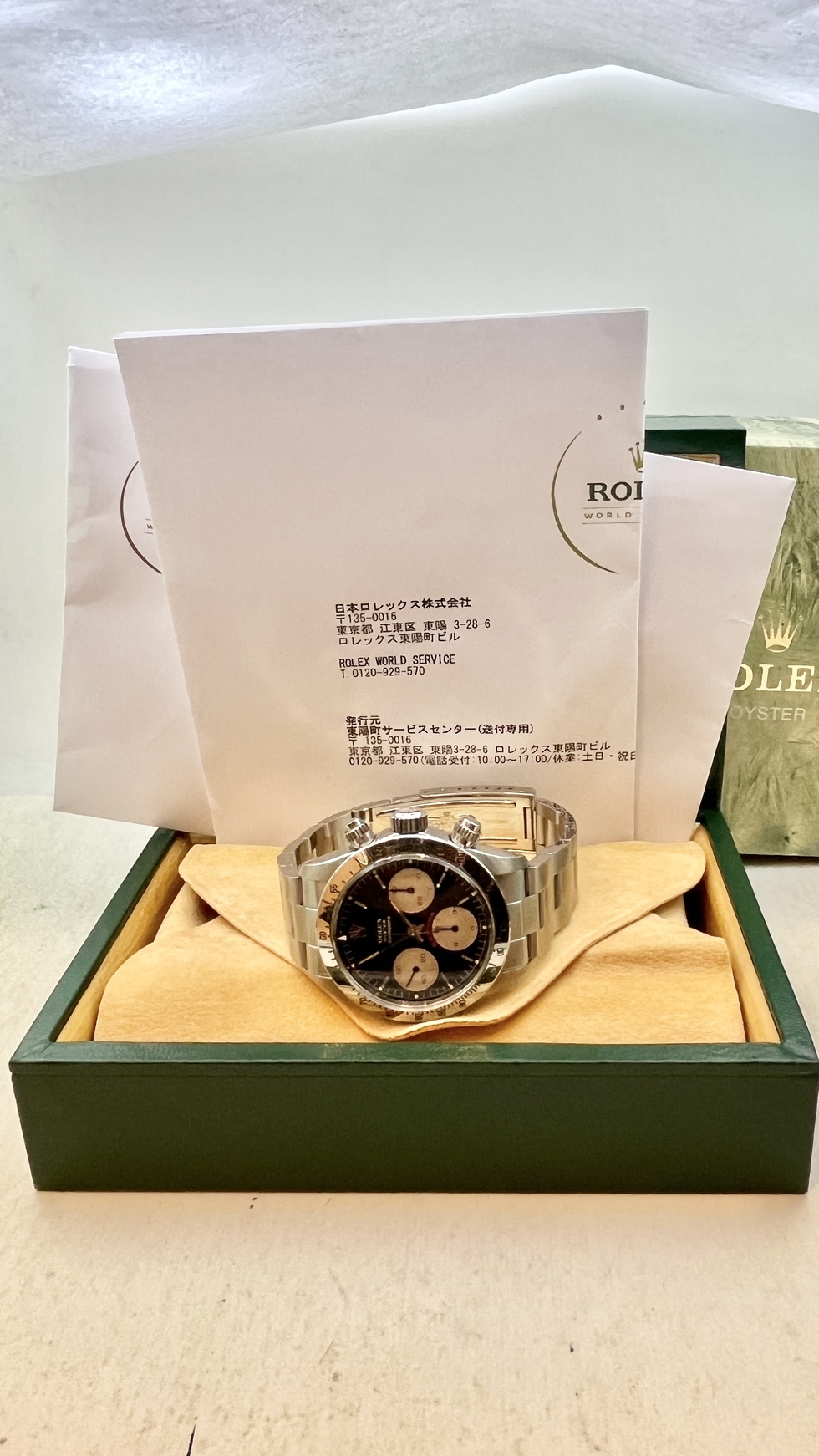 circa1980 Ref.6265 Big Red Black Dial MK-2 No Line Pusher 日本