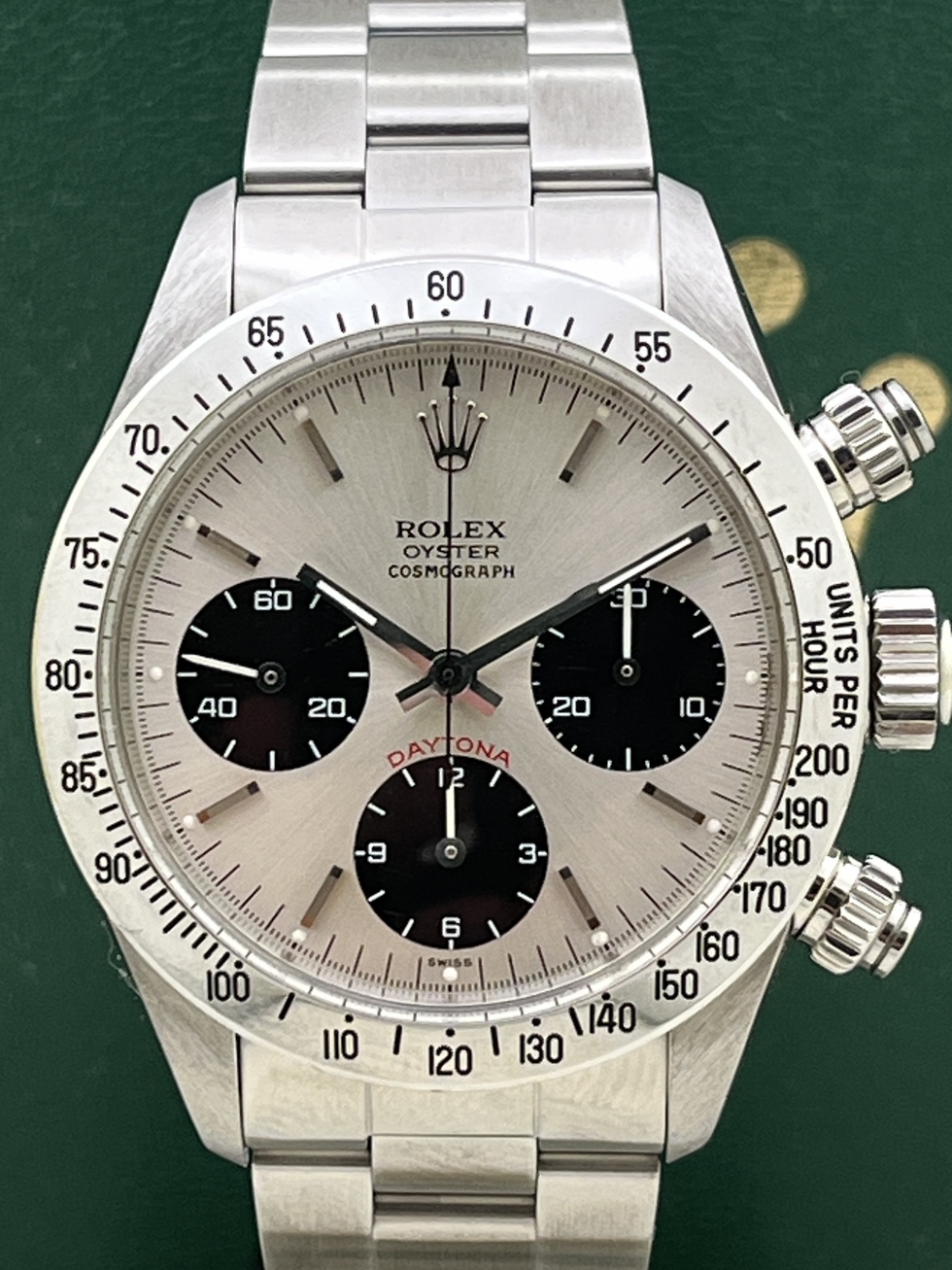 circa1980 Ref.6265 Small Red Silver Dial MK-3 Pusher - GoodWatch